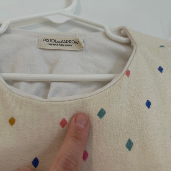 Pistol & Arrow Josie Dress w/ Bloomers, Floral and Diamond Dots - Toddler Size 2 - Picture 4 of 7